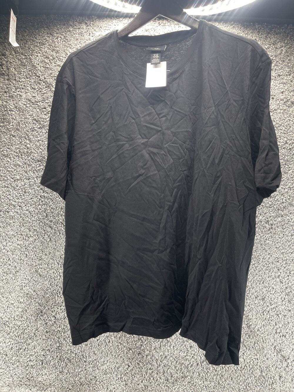H&M Oversized Fit Crewneck Short Sleeve T Shirt Size XXL Black New With Tags